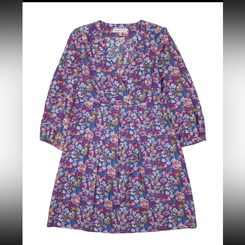 See By Chloé Floral Silk Blend Dress
